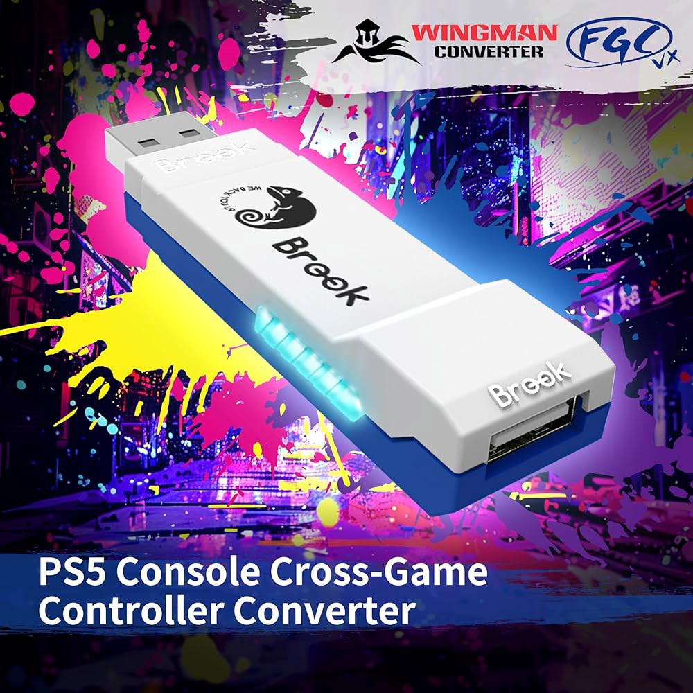 Brook Wingman FGC VX Arcade Adapter Wired All for with Fightpads, 150+ Supports Compatible Games Low - 상세 이미지 2