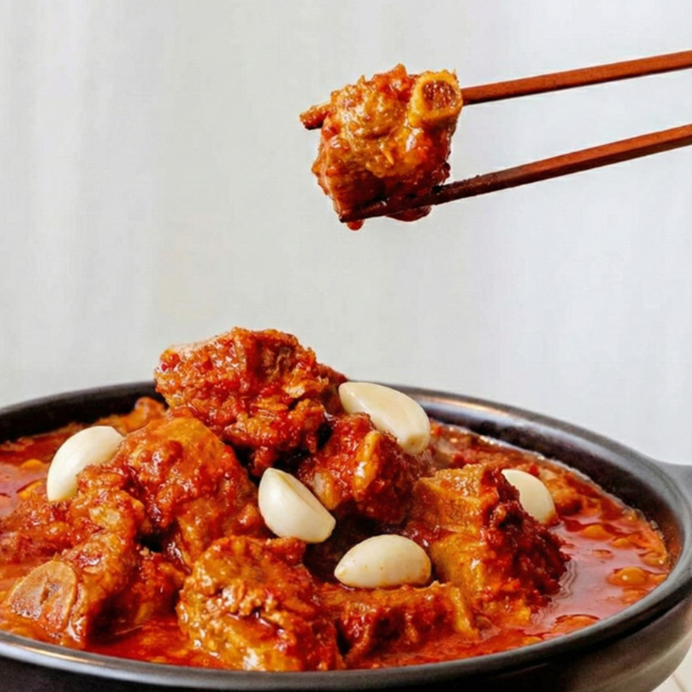 [더 저렴한 통합배송]대구 동인동 통마늘 매운 찜갈비 800g 2인분 35년 알싸한 감칠맛 - 상세 이미지 4