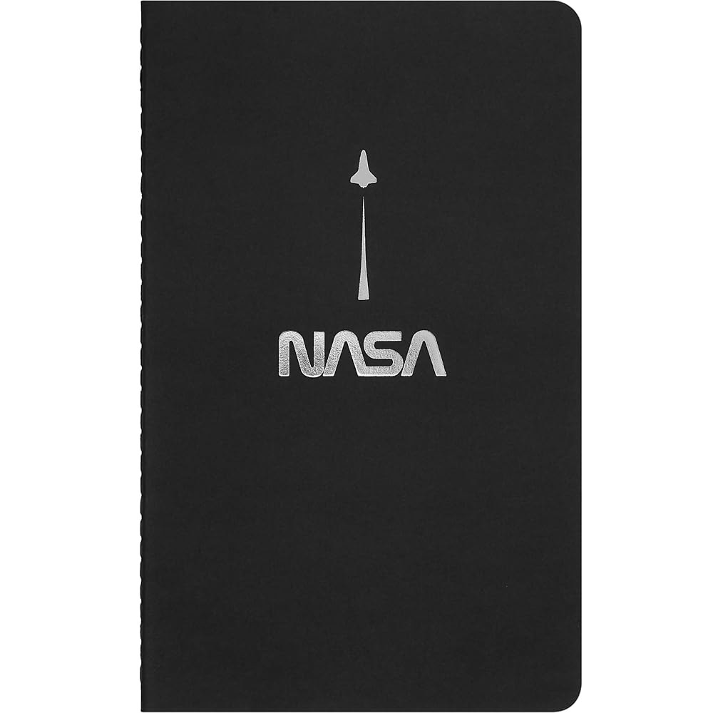 몰스킨 한정판 NASA에서 영감을 받은 카히어 저널, 소프트 커버, 대형(5 x 8.25 ), 플레인, 블랙 / 그레이, 80페이지(2개 세트) - 상세 이미지 2
