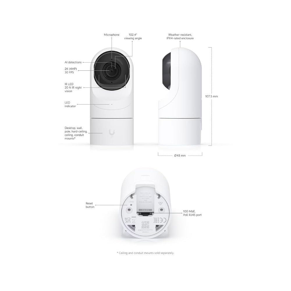 유비쿼티 네트워크 IP 카메라 (UBIQUITI UVC-G5-FLEX) - 상세 이미지 2