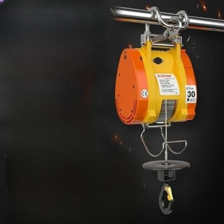 [해외]와이어 윈치 500kg 7.6m 체인블럭 호이스트 전기 1급더블홀 280kg 와이어 30m 세트 4종