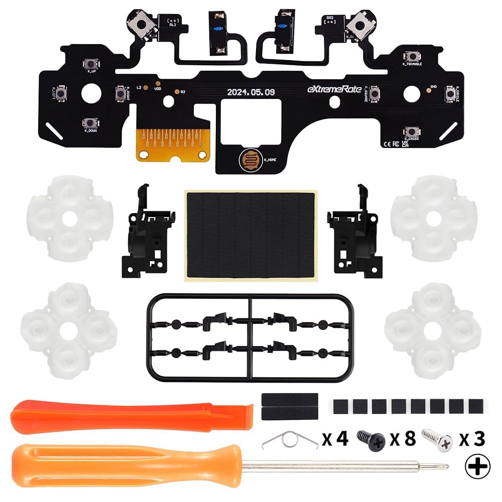 eXtremeRate Light Version Whole Clicky Mouse L2R2 Face Tactile for Dpad Controller Buttons and Click - 상세 이미지 3