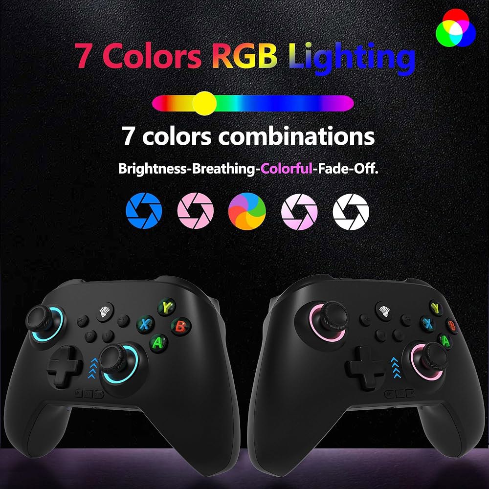 2.4G Wireless PC/Switch Controller with Controller,Plug Switch RGB Joysticks/Hall Windows Android, - 상세 이미지 2