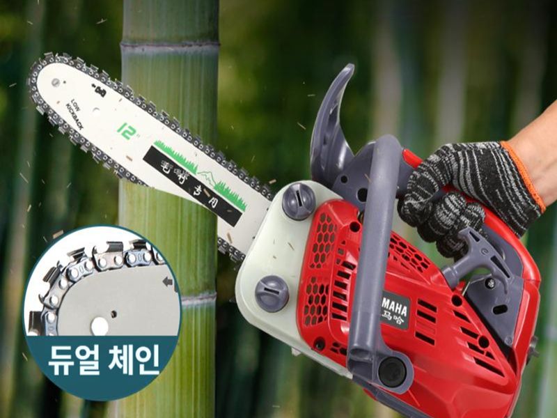 소형 엔진톱 목공 체인쏘 기계톱 무선 엔진 체인 10인치 업그레이드 벌목용 체인 1개 - 상세 이미지 2