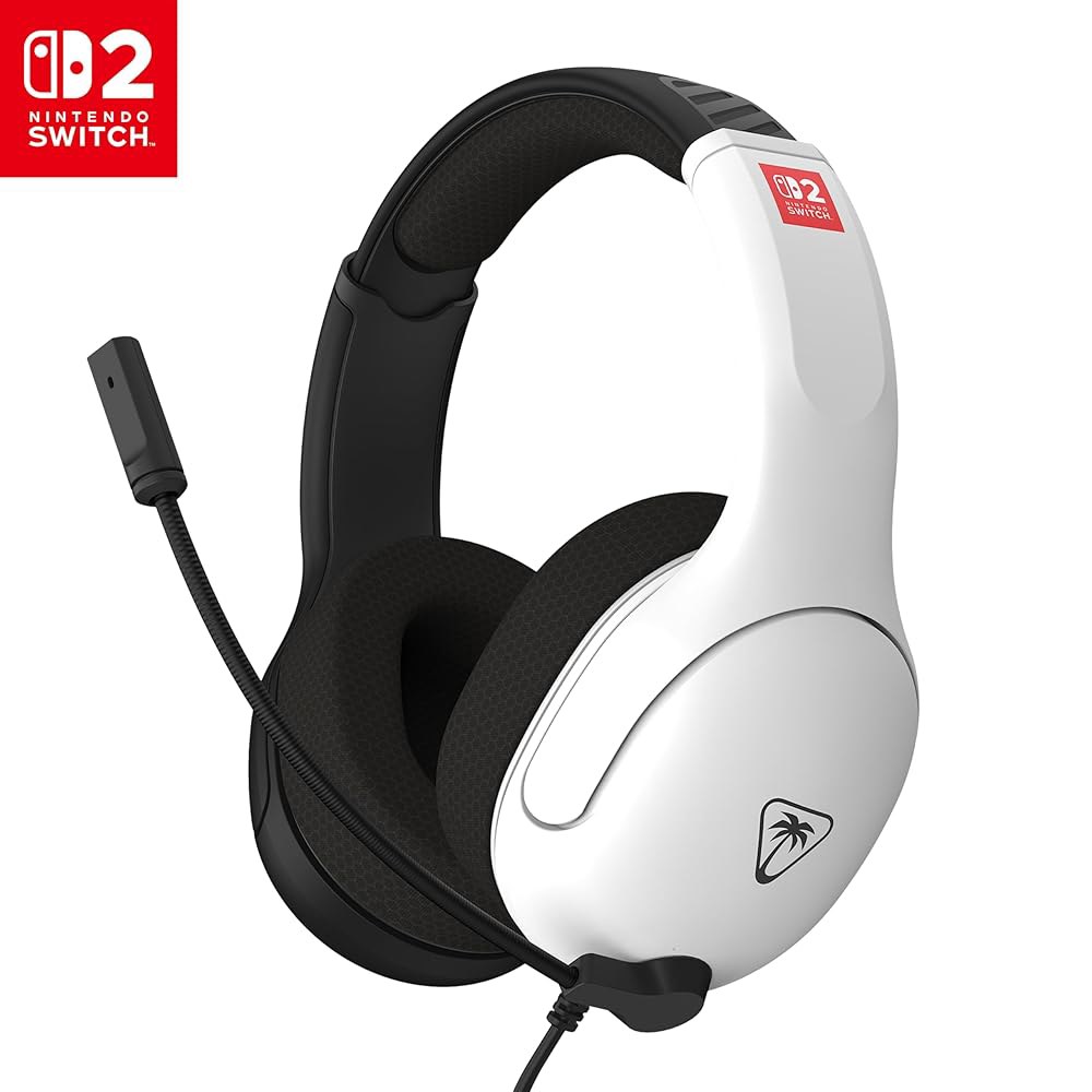 Turtle Beach Airlite Fit Wired Headset 2, Black Officially and Switch, Durable, Lightweight, for Whi - 상품 이미지