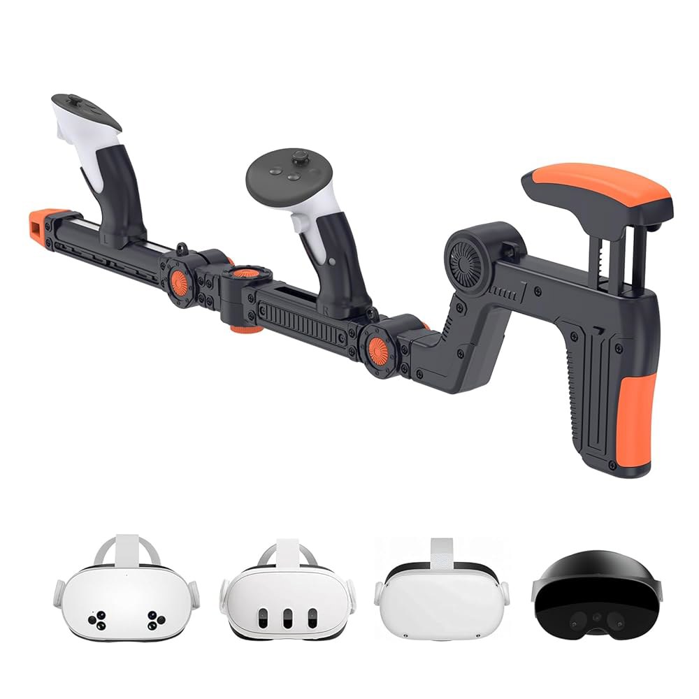 Tyasoleil VR Handle Accessories Compatible Control Weighted Gaming with Quest Stock, Experience Meta - 상품 이미지