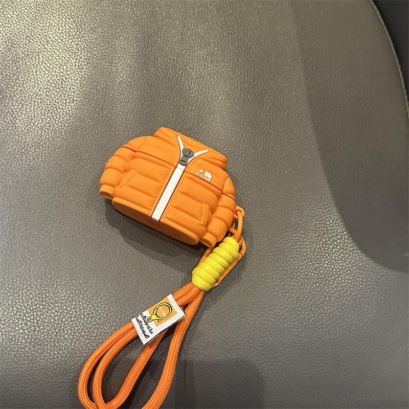 에어팟프로1 블루투스 보호 커버 브라운 헤드폰 케이스+펜던트 AirPods Pro 1 2 3 4 이미지 6