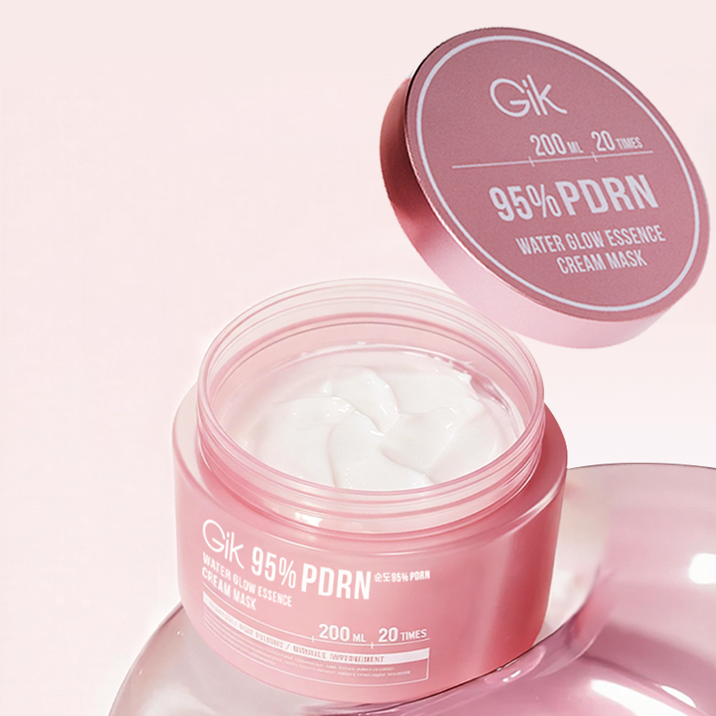 GIK 피디알엔 고기능 워터 글로우 수분 진정 슬리핑 크림 마스크 팩 200ml, 1개 - 상세 이미지 3