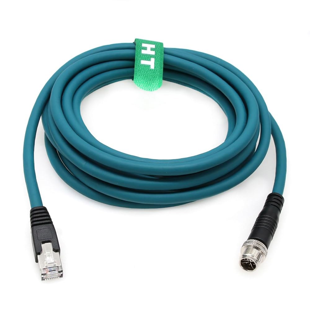 8핀 X-코드 M12 RJ45 CAT-7e 카메라 사이트 바코드 케이블 센서 SR-5000 Keyence 5M 리더 데이터 코그넥스 매트릭스 인 네트워크 맨 IV3 - 상품 이미지