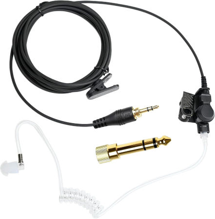 Pdflie [해외]Android Telex Lecstronics Clear-Com Comrex (블랙 1/4인치 커넥터)에 사용되는 3.5mm 방송 헤드셋 앵커 방송기 이어 모니터 이어피스