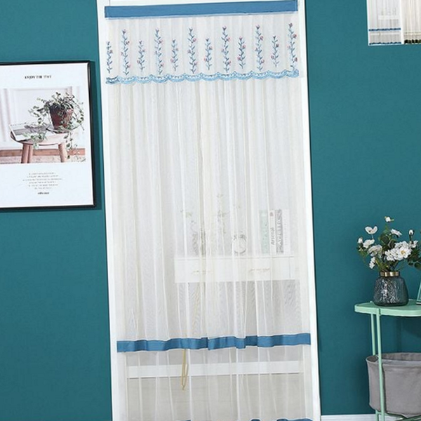 인테리어 레이스 커튼 자수 망사 커튼 침실 거실