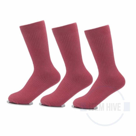 빅사이즈 골지 남자장목양말 웜레드 3켤레 삭스