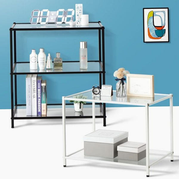 투명 철제 유리 선반