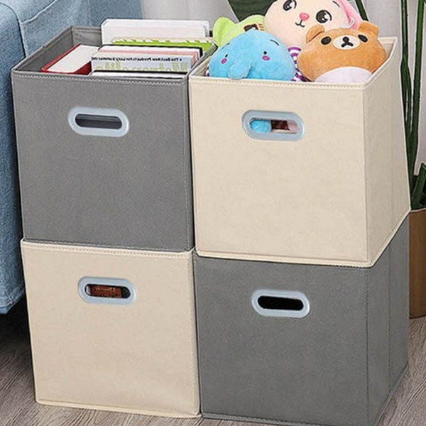 이동식 접이식 수납함 오픈형 리빙박스 수납함 가정용 다용도 옷장 정리 - 상품 이미지