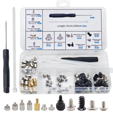 M.2 나사 Asus Gigabyte Asrock MSI 마더보드용 마더보드 HDD SSD 팬 전원 공급 장치 PC 케이스용 컴퓨터 - 스탠드오프 및