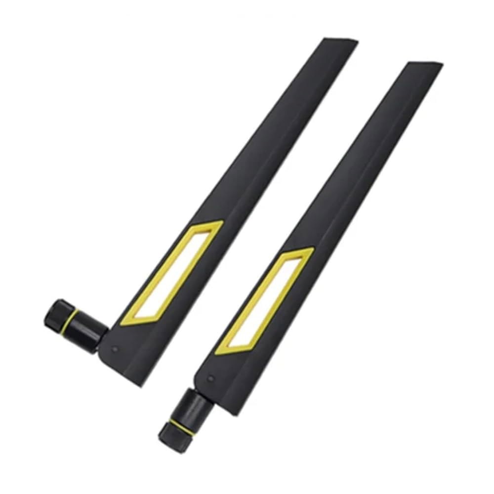 블랙 앤 골드 10dBi 듀얼 (2.4GHz/5GHz-5.8GHz) 포함 Wi-Fi 카메라, 신호 RP-SMA 2팩 커넥터 안테나 라우터, 밴드 수 핫스팟용 부스터 무선 - 상품 이미지