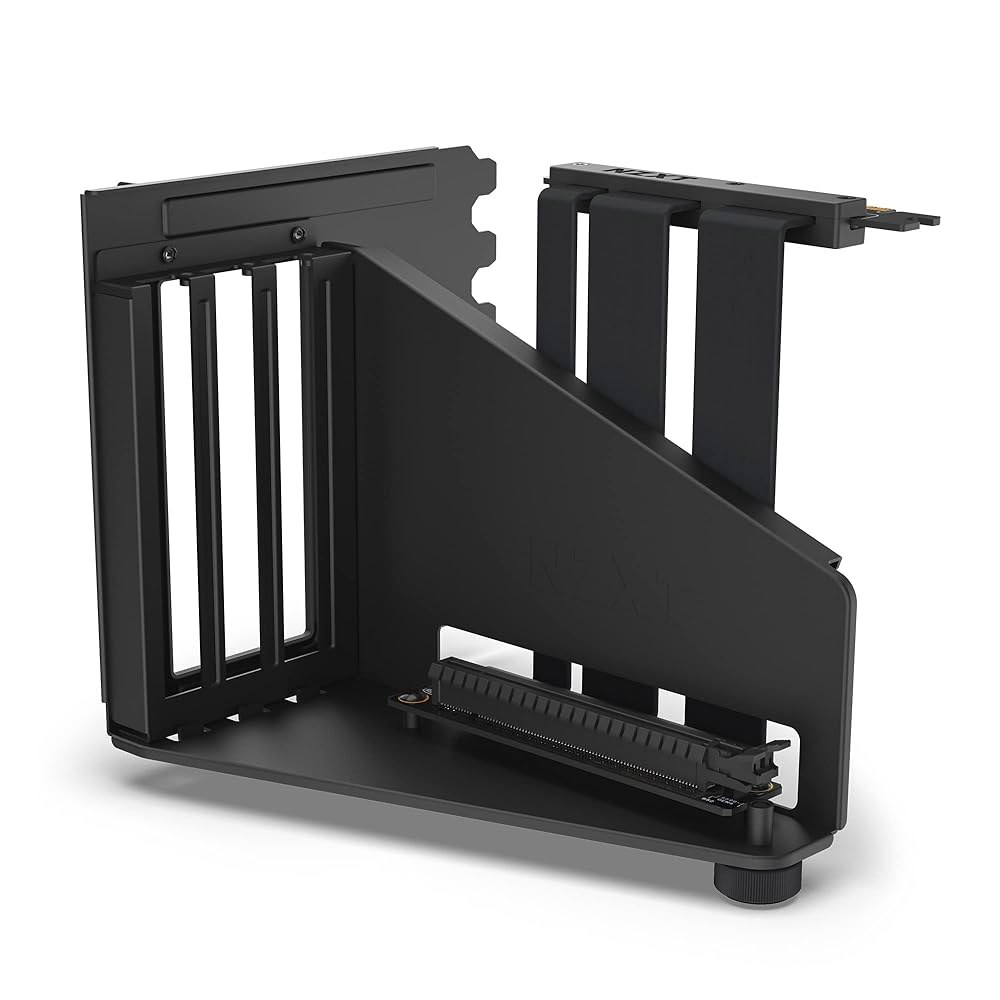 NZXT 수직 GPU 장착 키트 - AB-RH175-B1-175mm PCIe 4.0x16 라이저 케이블 홀더 견고한 스틸 브래킷 블랙 Black Mounting Kit - 상품 이미지