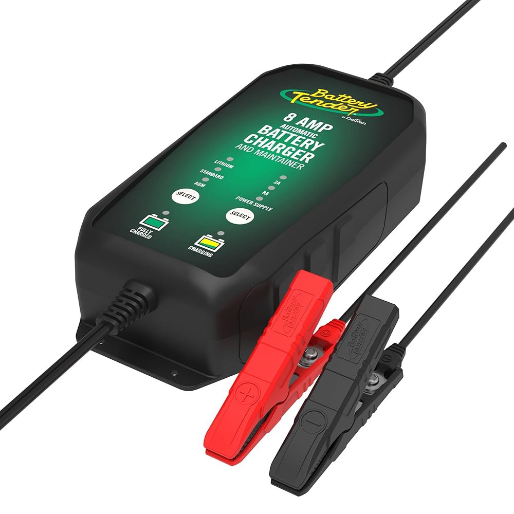 배터리 텐더 파워 8AMP / 2AMP 12V 충전기 및 유지보수 u2013 고속 충전, 전원 공급, IP65 내후성 납산, AGM, 젤, 리튬과 호환 - 022-1005-DL-W - 상세 이미지 2