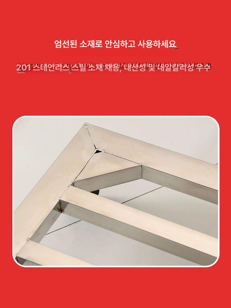 이동식 화분 받침대 바퀴형 정리대 겸용 서랍형 수납대 30 x 90 3개 브레이크 3개 회전 바퀴 - 상세 이미지 5
