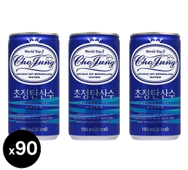 일화 초정탄산수 플레인, 190ml, 90개 - 상품 이미지