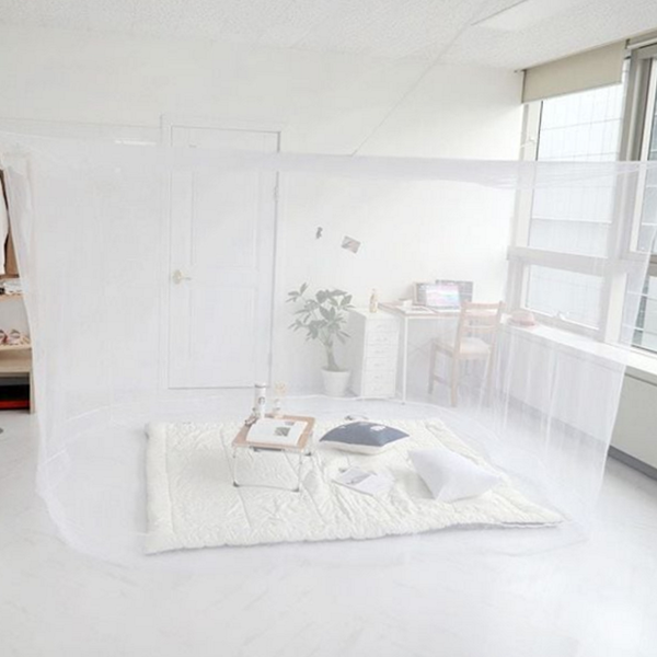 간편 사각 모기장 텐트 침대 모기장 원터치 접이식 여름 대형 - 상품 이미지