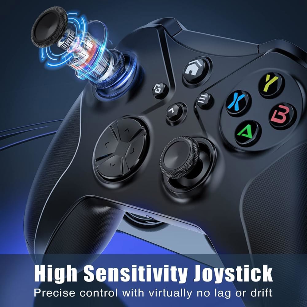 Dinosoo Wireless Controller for Xbox Black connecting Audio Bluetooth, to a with Games, & Series bef - 상세 이미지 3