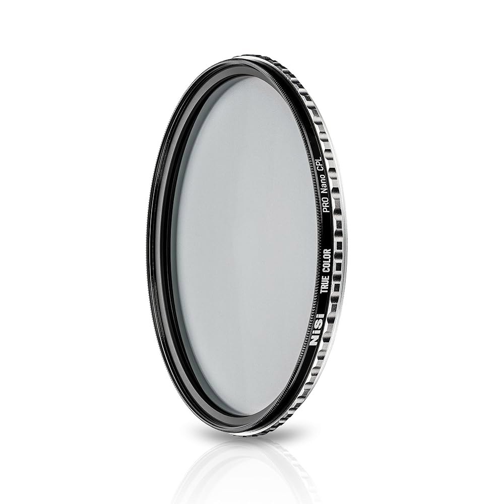 NiSi, 55mm 트루 컬러 CPL, 울트라 로우 프로 나노 코팅 및 카메라 렌즈용 CINE 씰 기술 - 사진 촬영용 원형 편광 필터 액세서리 필름 전자 필수품 49mm - 상품 이미지