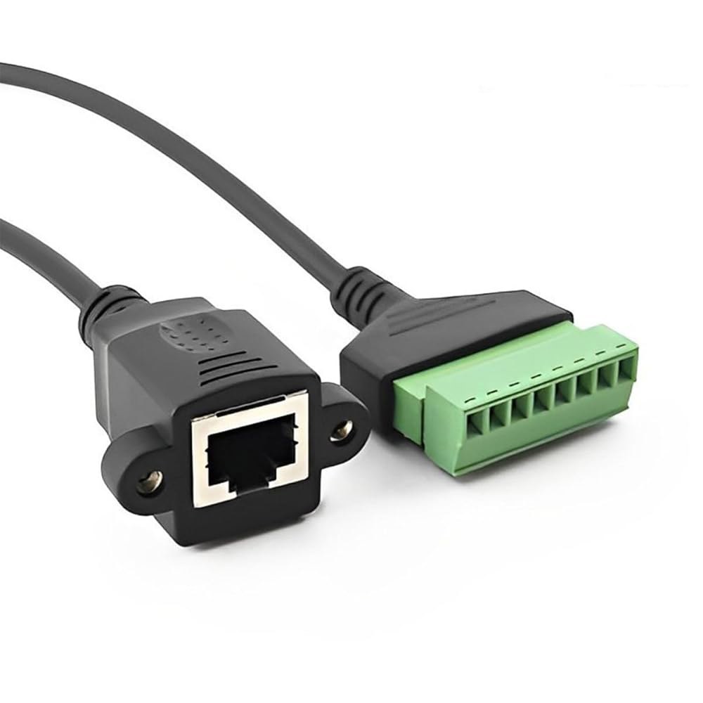 Teansic 4피스 0.3m(1피트) RJ45 암 터미널 Cat5 커넥터, 네트워크 이더넷 코드(암) 8핀 익스텐더 - 연장 CCTV UTP 어댑터 Cat6 DVR 플러그 AV - 상세 이미지 2