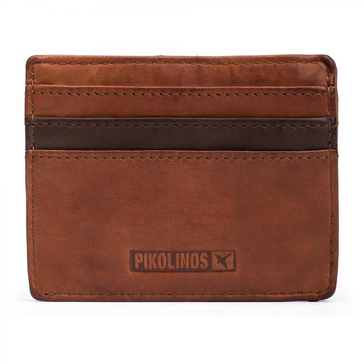 피콜리노스 클래식 레더 카드지갑 남성 MAC-W127 COGNAC