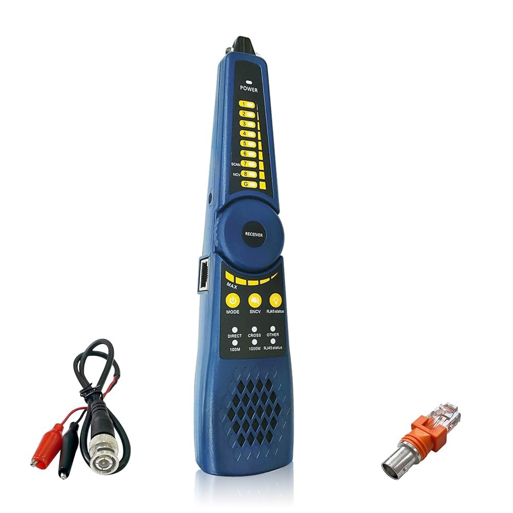 Rsrteng 케이블 트레이서 WT255, 와이어 네트워크 박스 테스트, 트래커 단락 위치, J45 BNC, 오류 RVV 테스트 지원, 카메라 호스트/테스트 테스터 사용 전화선 - 상품 이미지