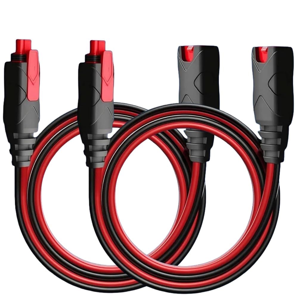 NOCO 지니어스 스마트 배터리 충전기용 Direvcdro 2팩 10피트 GC004 X-커넥트 연장 케이블 u2013 16AWG 방수, 퀵 릴리즈 업그레이드 - 상품 이미지