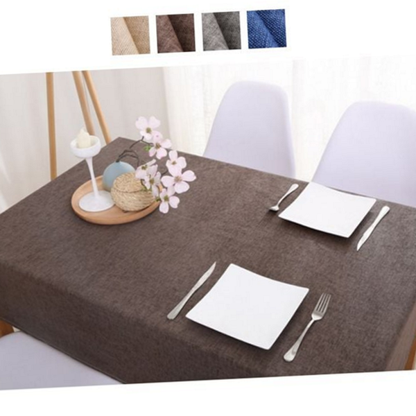 북유럽 린넨 방수 식탁보 캠핑 린넨 테이블보 피크닉 홈카페 생활