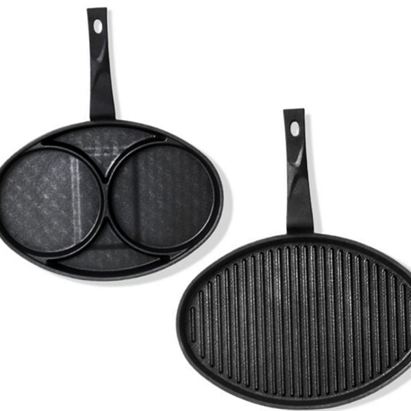 가정용 인덕션 후라이팬 2구 계란 후라이팬 에그 주방