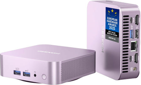 GEEKOM [해외]GEEKOM A6 오로라 에디션 미니 PC(AMD Ryzen 7 6800H 32GB DDR5 RAM(업그레이드 가능 LPDDR 아님) 1TB PCIe Aurora Editi