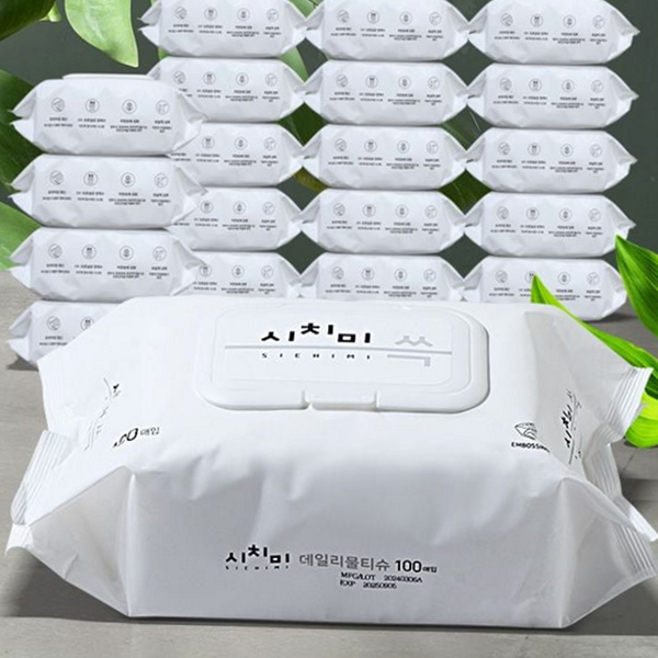 도톰한 캡형 물티슈 엠보싱 데 물티슈 대용량 순한
