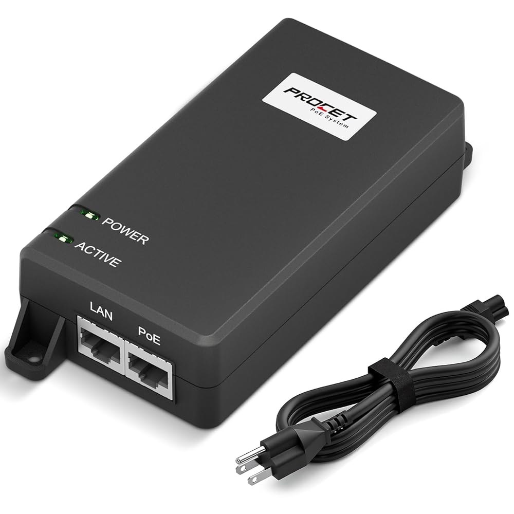 55V 30W IEEE802.3AT 표준 준수 무선 AI Pro/Turret, 5G Reolink IP 이더넷 U6 Pro, RLC-820A 전원 PRO 카메라용 6, 어댑터, - 상품 이미지