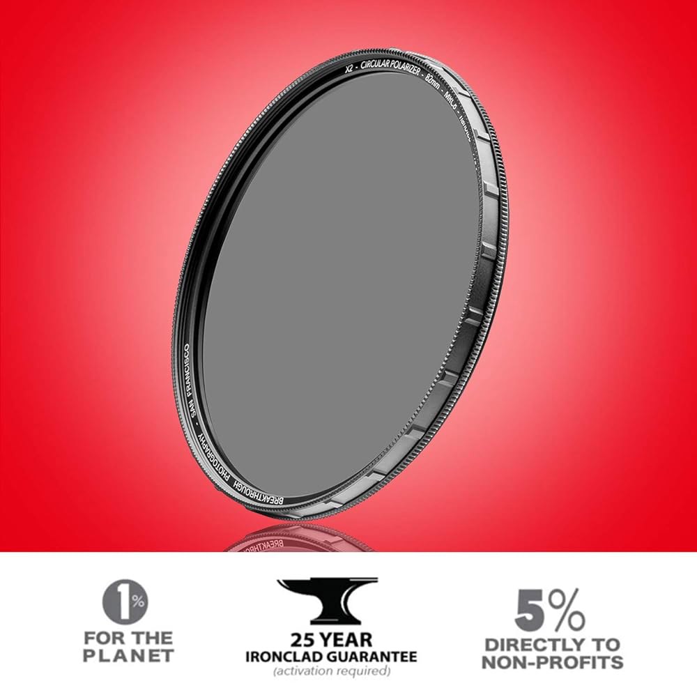 카메라 렌즈용 72mm X2 CPL 원형 편광 필터 - 렌즈 천이 있는 AGC 광학 유리 MRC8 나노텍 코팅 획기적인 사진으로 날씨 밀봉 39mm - 상세 이미지 3