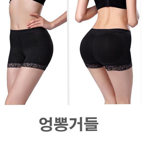 힙업 여성 거들 팬티 패드 여성 엉덩이 보정 나일론 골반 - 상품 이미지