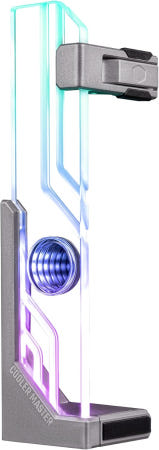 Cooler Master [해외]쿨러 마스터 아틀라스 ARGB GPU 서포트 브래킷 알루미늄 자석 스탠드 인피니티 미러 디자인 강화 유리 최대 RTX 4090 지원 듀얼 Atlas ARGB GPU Brac