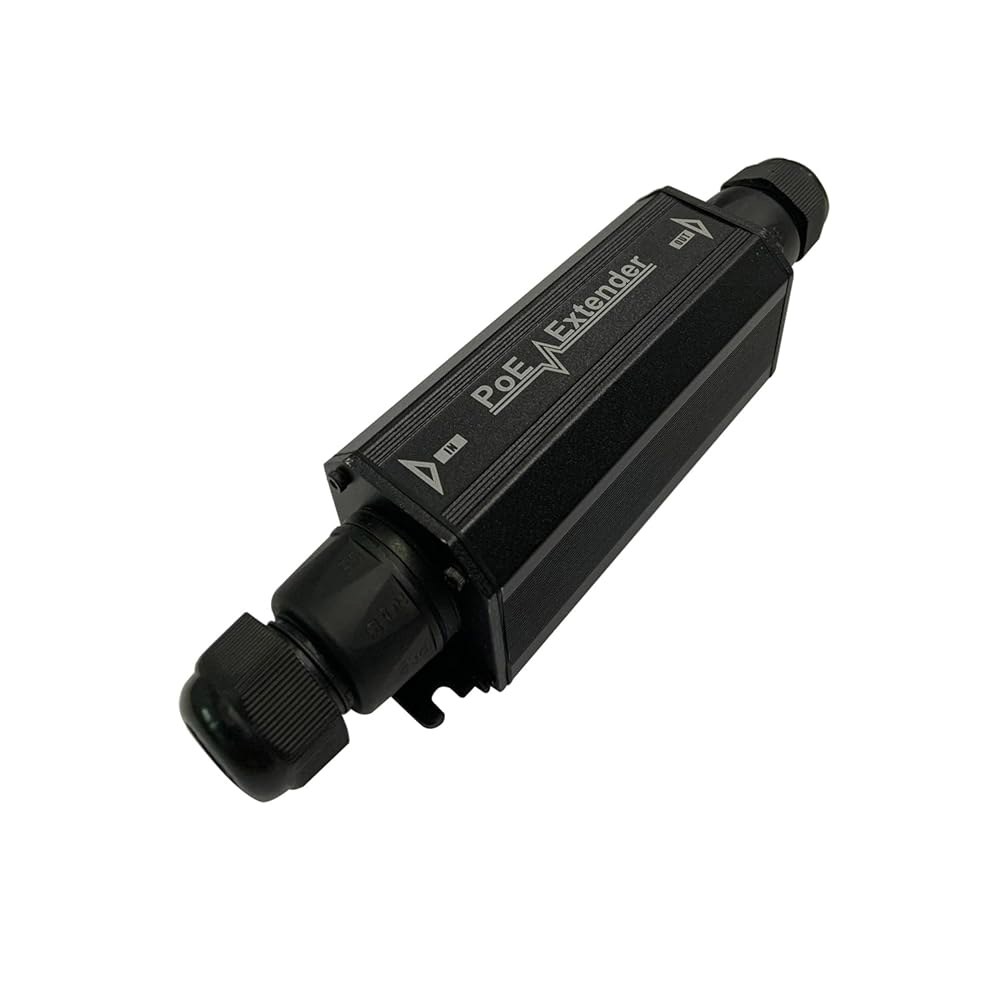 기가비트 PoE+ 익스텐더 실외 IP67 벽 카메라용 방수, PoE 1 지원 불가 IP POE IEEE 10/100/1000Mbps, 802.3at/af 리피터, 마운트, 앰프/부 - 상품 이미지