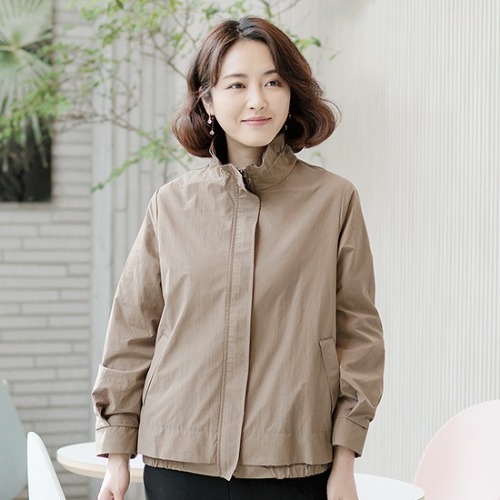 엄마옷 조이마담 J3081 셔링넥 핀턱소매 점퍼 중년여성의류 - 상품 이미지