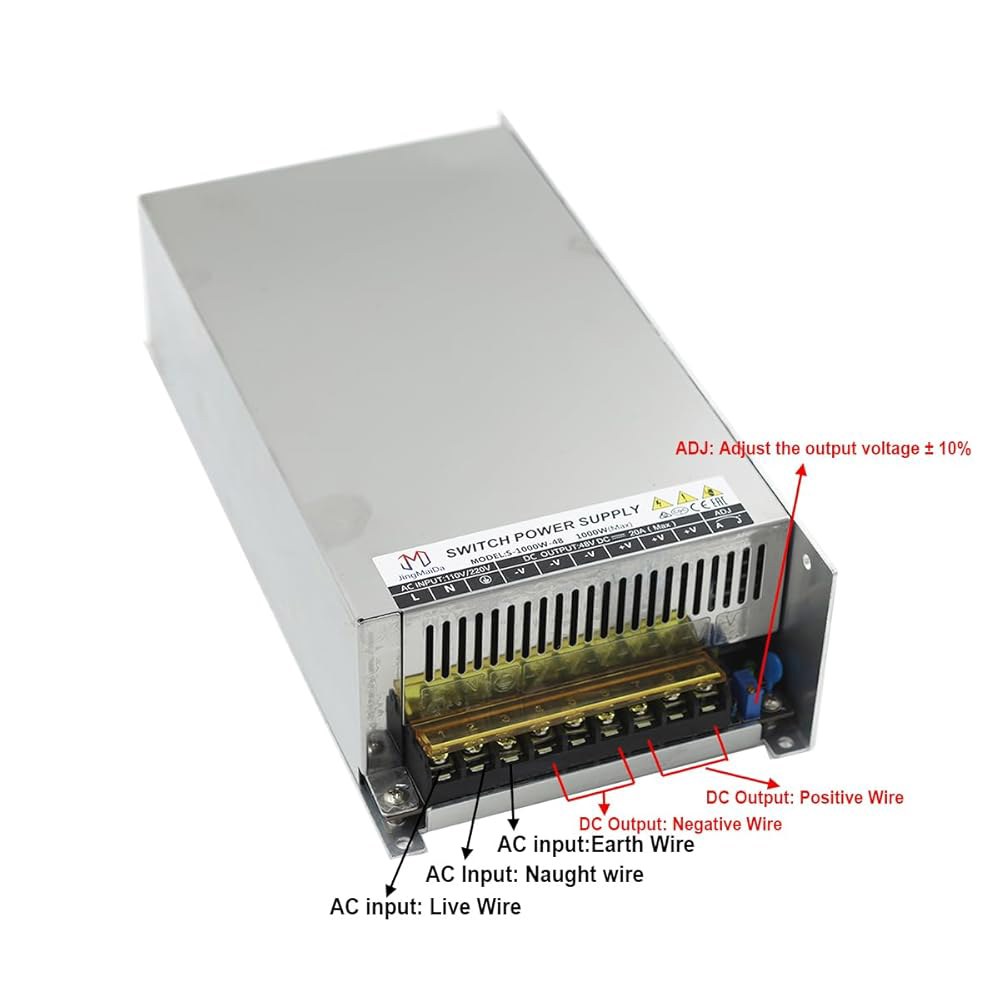 JINGMAIDA 스위칭 전원 공급 장치 DC 3D 라우터용 드라이버 12V 컴퓨터 AC 220V/110V 라이트, 어댑터 스트립 CCTV, 800W 프로젝트, 프린터, 66.6A - 상세 이미지 2