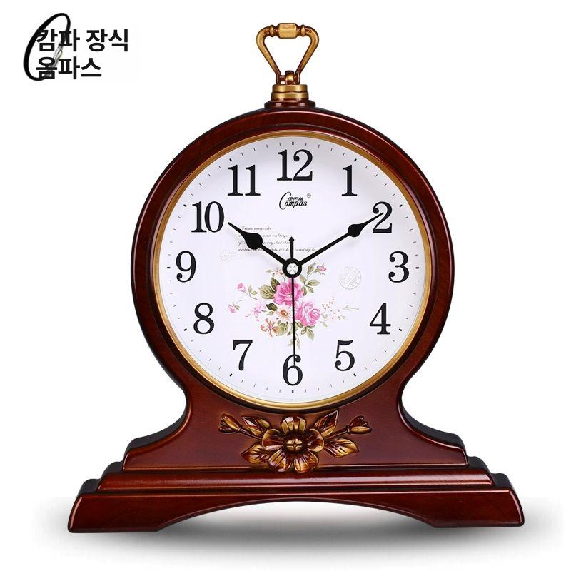 거실 빈티지 앤틱 시계 골드엔틱시계 원형 복고풍 티 좌탁 거실테이블 - 상세 이미지 5