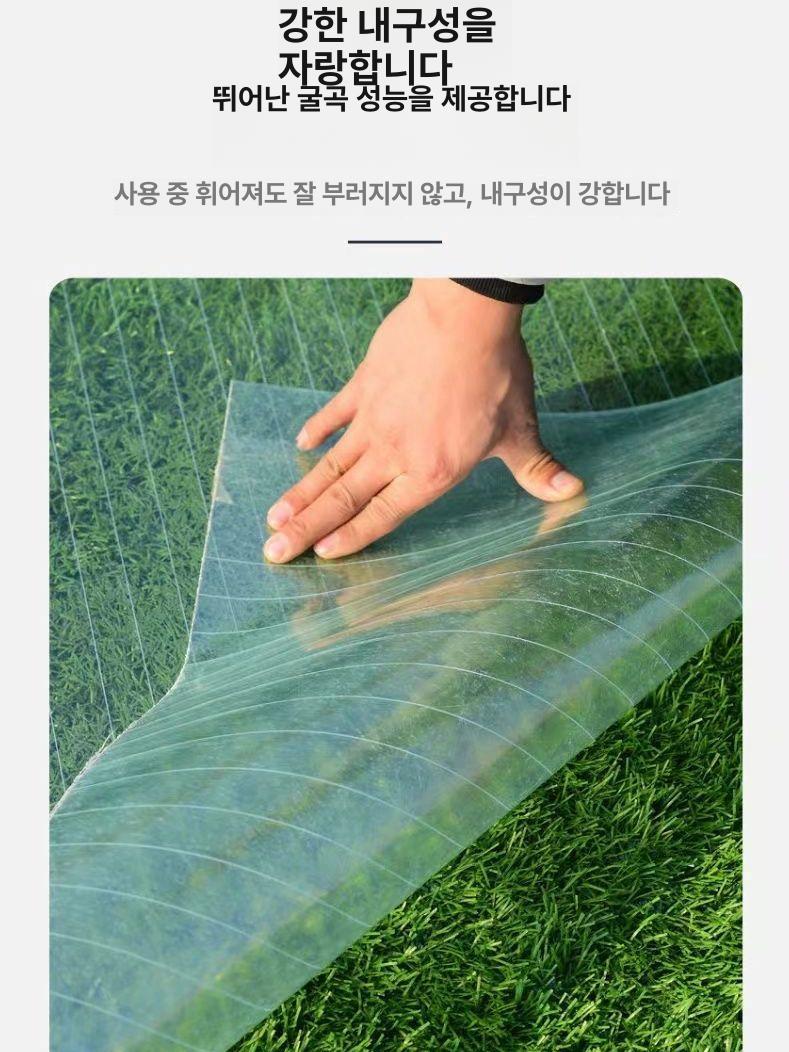 투명 캐노피 차양막 단열 판넬 온실 방수 지붕재 창고 폭 1m 2.2mm - 상세 이미지 2