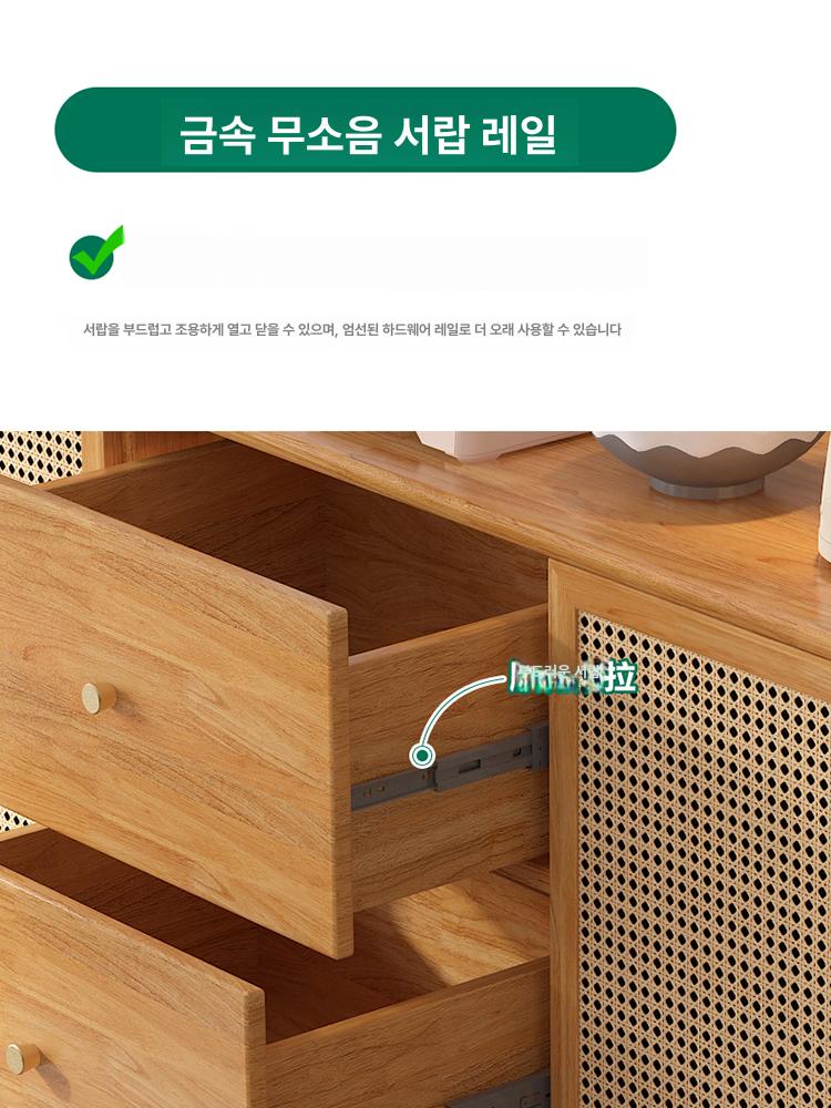 원목 이동식 수납 사무실 스탠딩 옷걸이 틈새 드레스룸 내추럴우드 80Lx90R x40 양문 - 상세 이미지 5