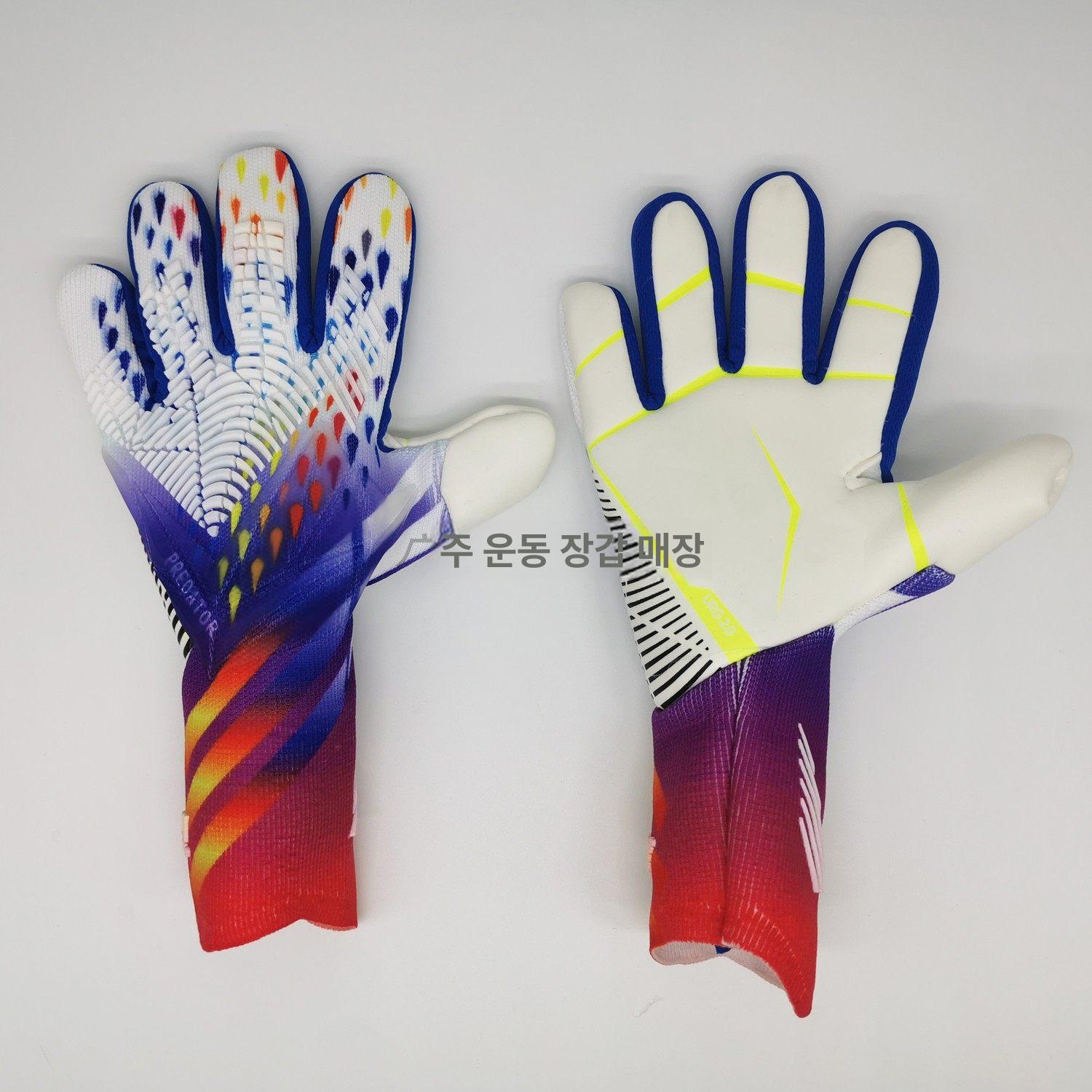 골키퍼 글러브 풋살 월드컵 손가락꺽임방지 장갑 라텍스 A22 멀티컬러 6 140-150cm - 상세 이미지 2