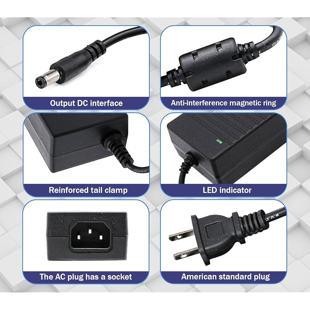 DIGISHUO 48V 1A 48W 전원 컨버터 보안 어댑터 시스템용 110V/240V 라이트 CCTV 변압기 드라이버 스위치 - 스위칭 스트립 DC LED 카메라 AC 공급 - 상세 이미지 2