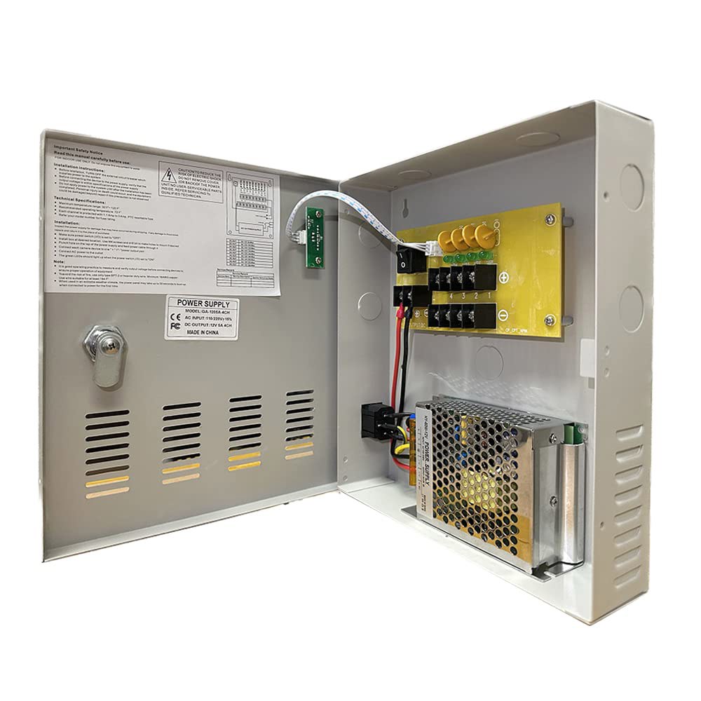 4 포트 고출력 보안 CCTV 조명 보호 분배 LED 5 전원 액세스 제어 PTC Amp 박스 카메라 12V DC 4CH power supply box - 상세 이미지 3
