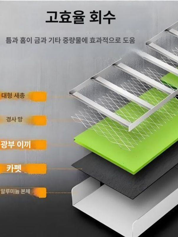 모래 사금 채취도구 패닝접시 추출 장비 선별기 골드 슬라이드 - 상세 이미지 4