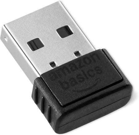 Amazon [해외]Amazon Basics Bluetooth 5.4 USB 어댑터 동글 PC용 리시버 블루투스 마우스용 키보드 노트북 Windows 11/10/8.1 호환